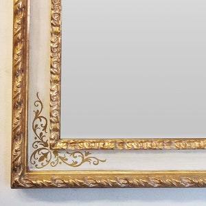 Oversized Italian Gold Gilded Mirror: Antique Florentine Style