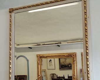 Handmade Gilt Florentine Mirror: Large Italian Overmantel Mirror