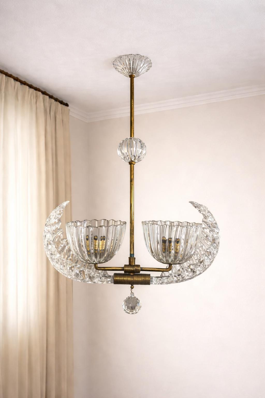 Barovier & Toso Murano Glass Pendant Lamp – 1940s, Italy - Etsy
