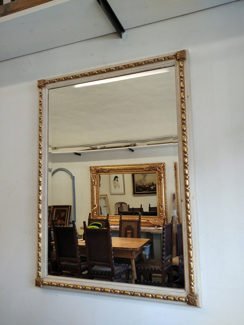 Heavy wooden hand carved gilt frame
