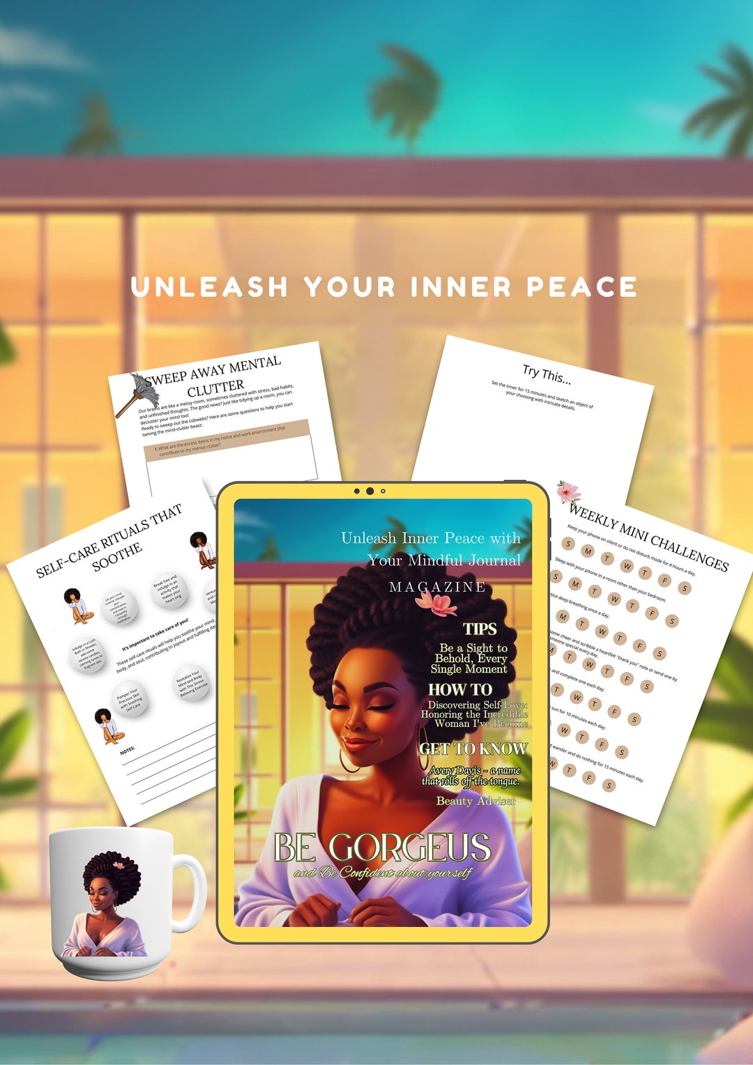 Calm Notes Calming Digital Journal Goodnotes, Planner iPad Planner, Notability ...
