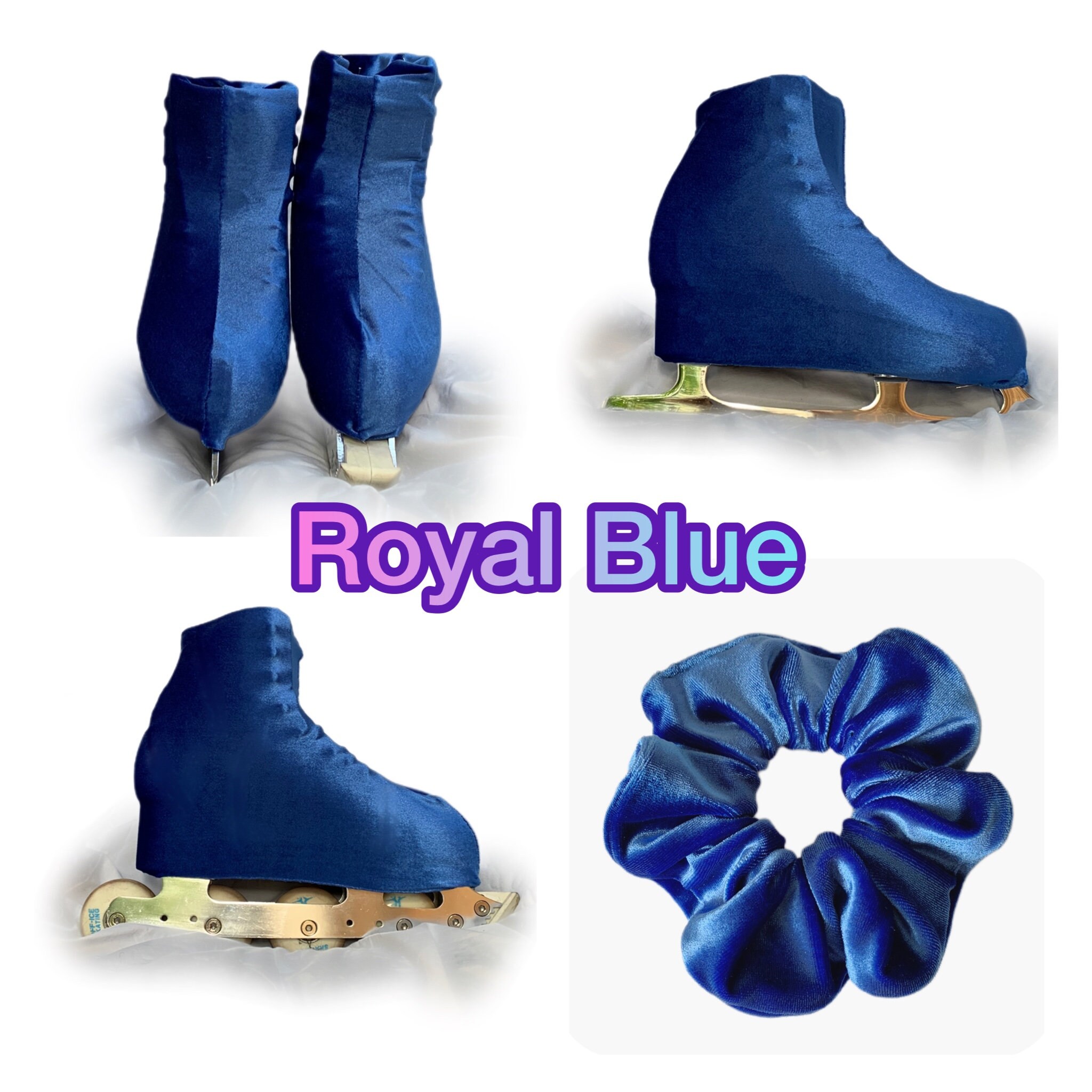 Velvet Skate Boot Covers and Matching Scrunchie in a Variety Etsy