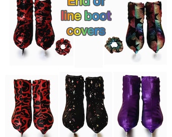 Skate Boot Covers: Metallic, Swirl, or Star Prints (Child Size UK 6-13 only)