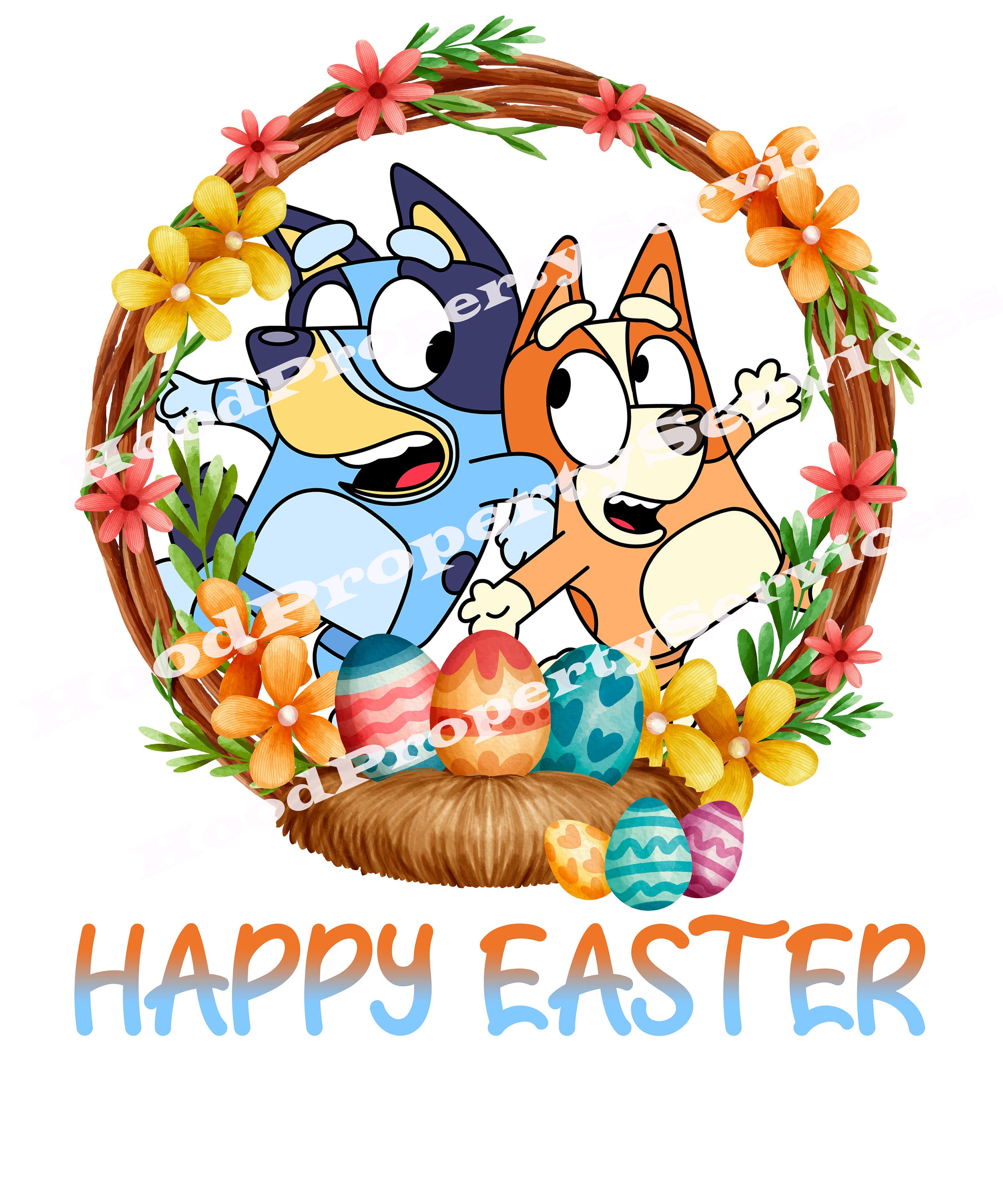 Bluey Png File Bluey Easter Png Etsy