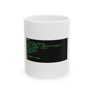 Programmer Mug Code Coffee Cup Funny Developer Gift Software Engineer Terminal Code Humor Tech Gift Coder Birthday Gift Him Her Nerd Geek