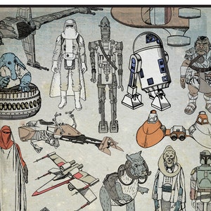 Star Wars Vintage Toy Patent Print 11 by 17 or 8.5 by 11