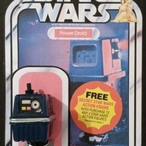 Star Wars Gonk (power) Droid Vintage Action Figure Shadowbox