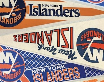 New York Islanders vintage pennant print 15 by 24 or 11 by 17