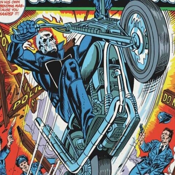 Marvel Comics Ghost Rider #1 cover print 11 by 17, 8.5 by 11 or 15 by 24 (not the actual comic book)