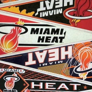 Miami Heat vintage pennant print 11 by 17