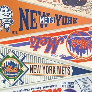 New York Mets vintage pennant print 15 by 24, 11 by 17