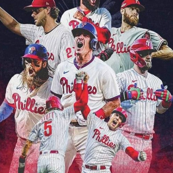 Philadelphia Phillies 2022 Red October 15 by 24, 11 by 17 or 8.5 by 11