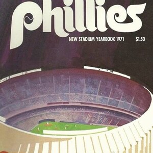 Philadelphia Phillies 1971 Opening Day Program print 15 by 24, 11 by 17