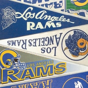 Los Angeles Rams vintage pennant print 15 by 24, 11 by 17