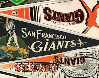 San Francisco Giants vintage pennant print 11 by 17 or 8.5 by 11