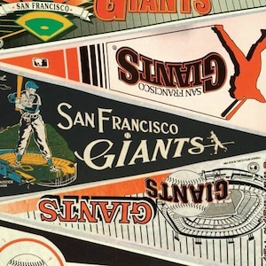 San Francisco Giants vintage pennant print 15 by 25