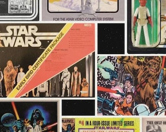 Star Wars Vintage Collage Print 11 by 17 or 8.5 by 11