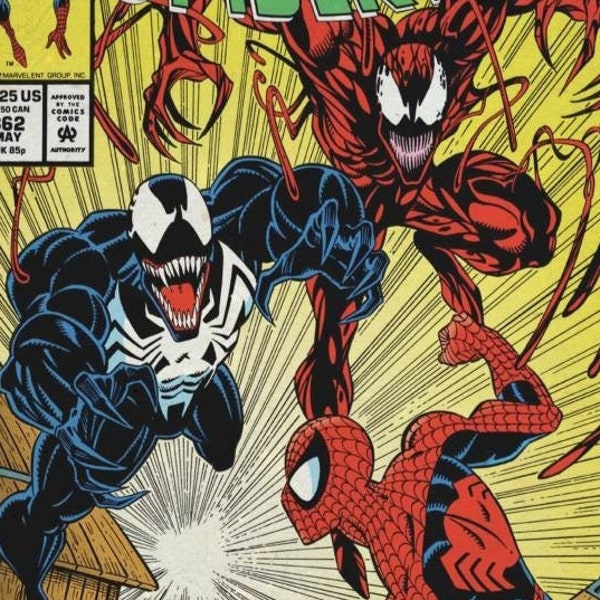 Marvel Comics Amazing Spiderman #362 Carnage & Venom cover print 15 by 24, 11 by 17 or 8.5 by 11 (not the actual comic book)