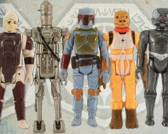 Star Wars Vintage Action Figure Bounty Hunter print 11 by 17