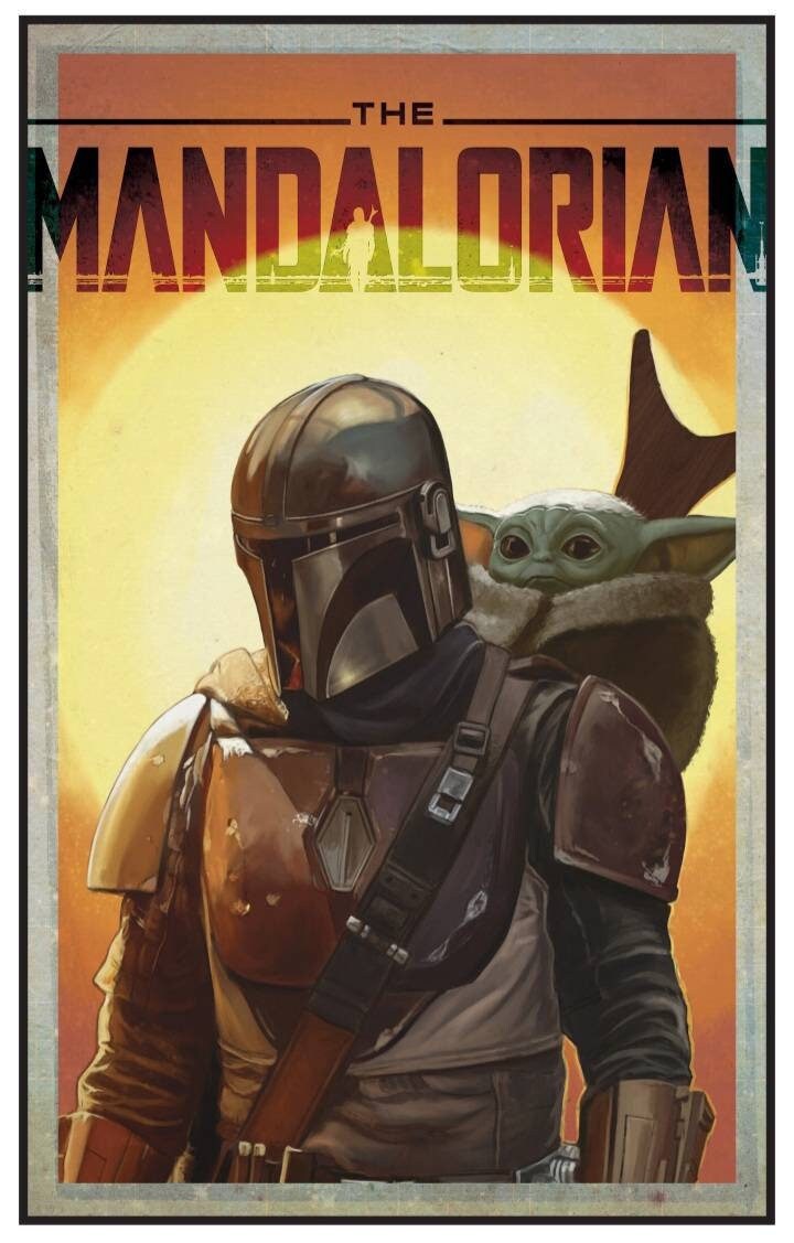 Star Wars the Mandalorian Print 11 by 17 or 8.5 by 11 - Etsy