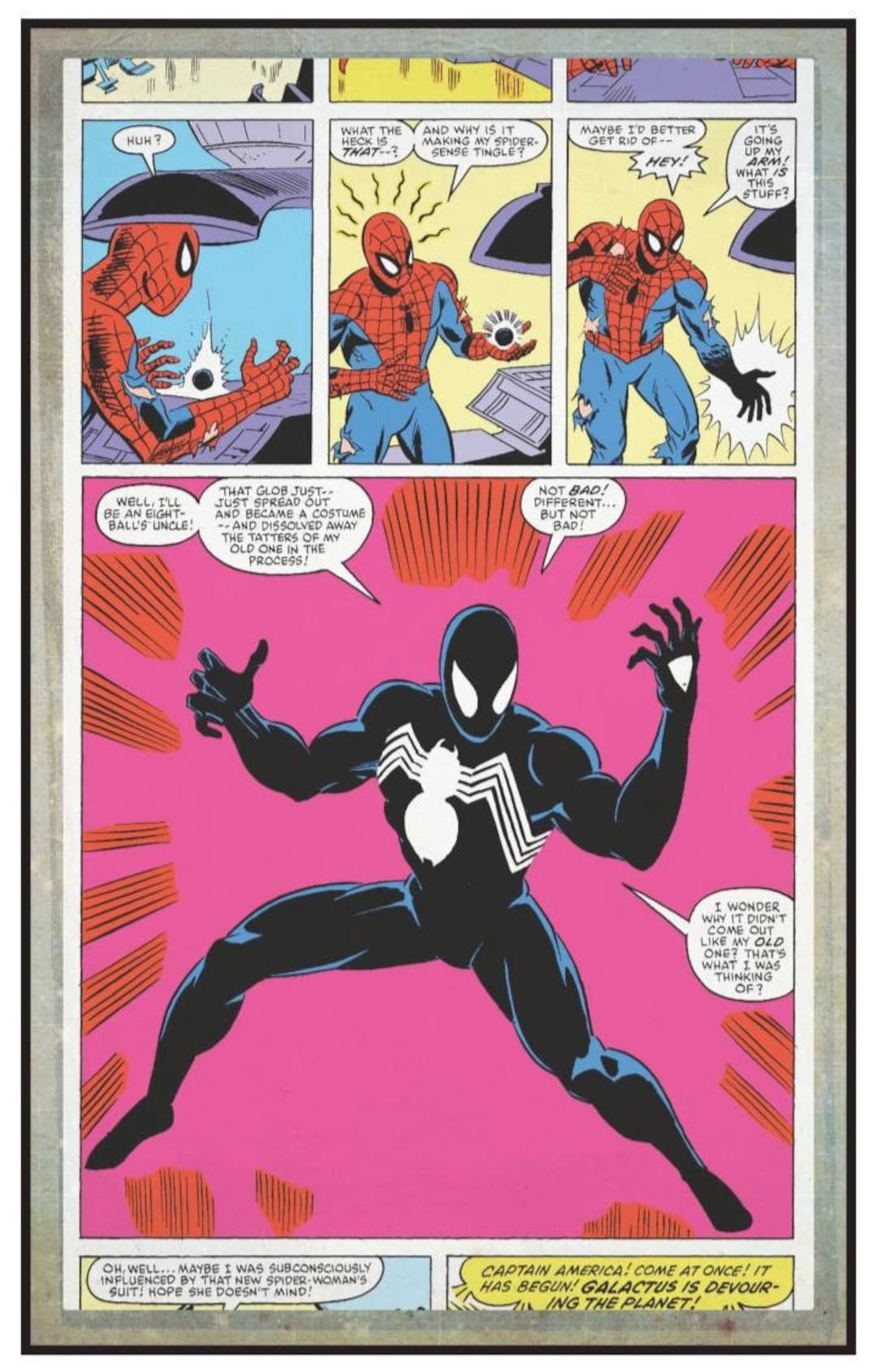 Marvel Comics Secret Wars #8 Interior Page 1st Appearance of