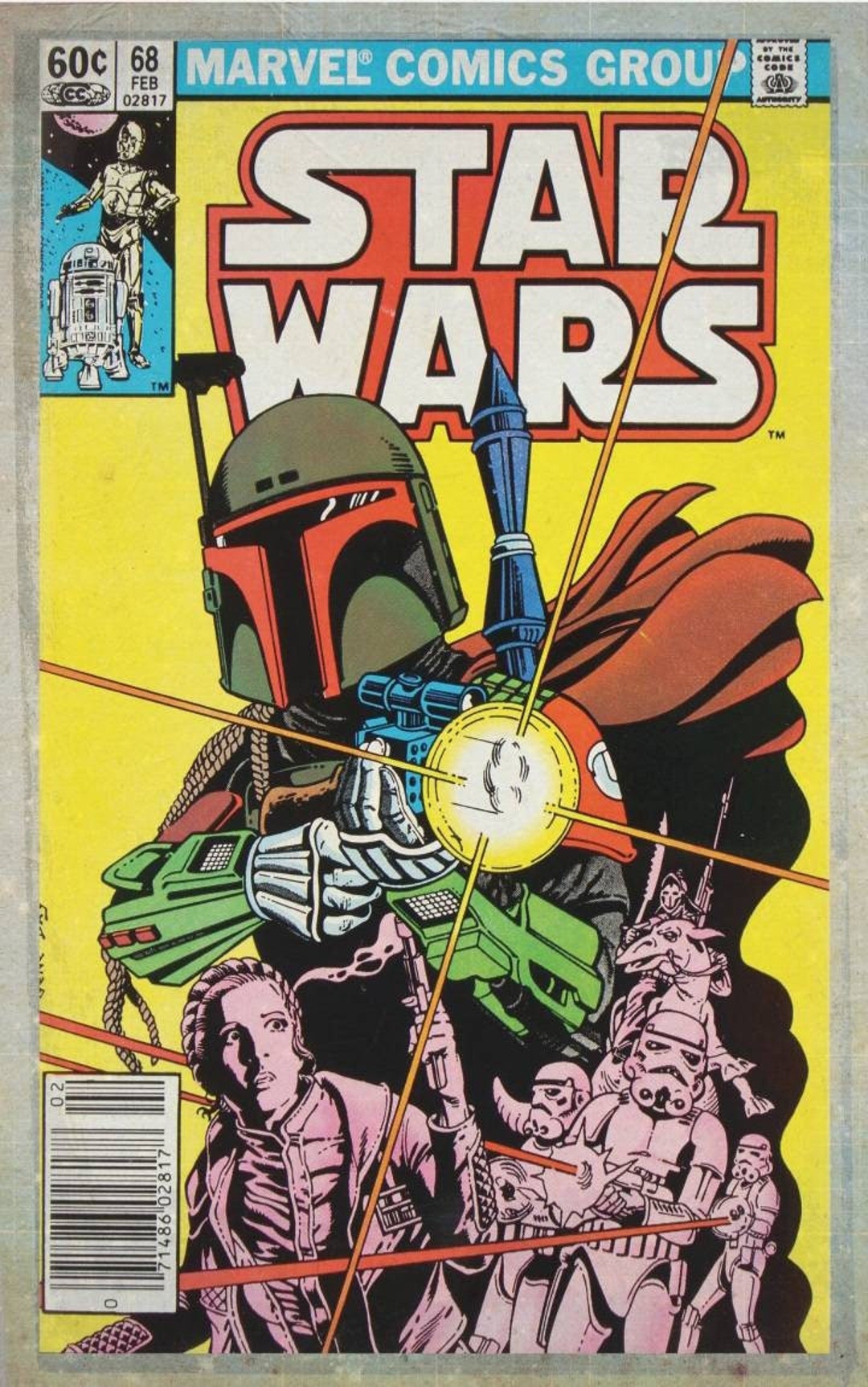 Marvel Comics Star Wars #68 Feat Boba Fett Pdf 30 by 48 - Etsy