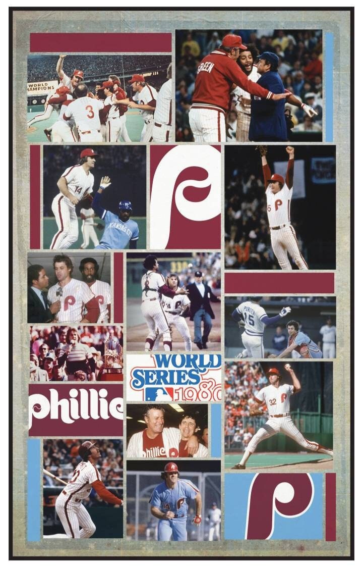Philadelphia Phillies 1980 World Series Champions print 11 by 17