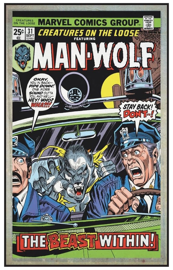 Marvel Comics Creatures on the Loose Featuring Manwolf #31 Cover