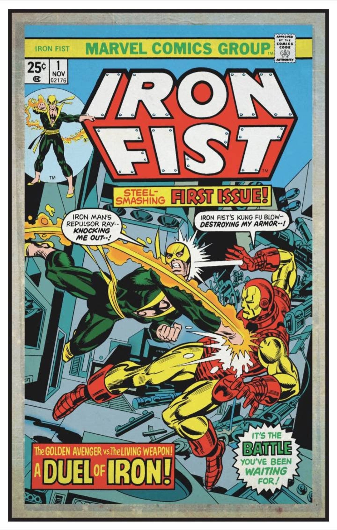 Marvel Comics the Iron Fist 1 Cover Print 11 by 17 or 8.5 by -  Sweden