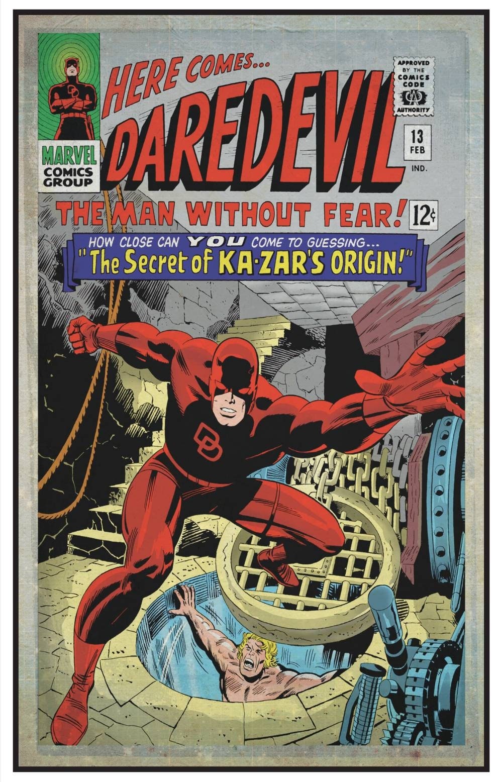 Daredevil #13 アメコミ リーフ Marvel Comics Daredevil #13 Cover Print 11 by 17, 8.5 by 11 or 15