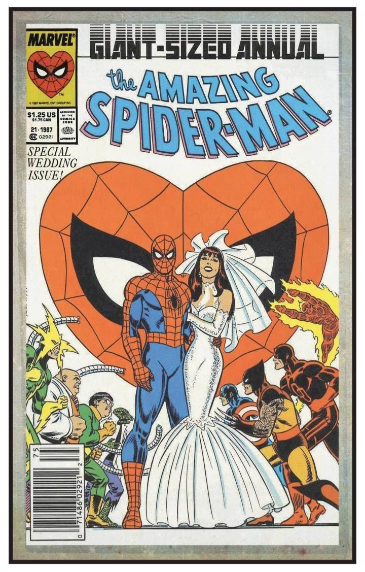 Marvel Comics Amazing Spiderman Annual 21 Cover Print 15 by 24, 11 by