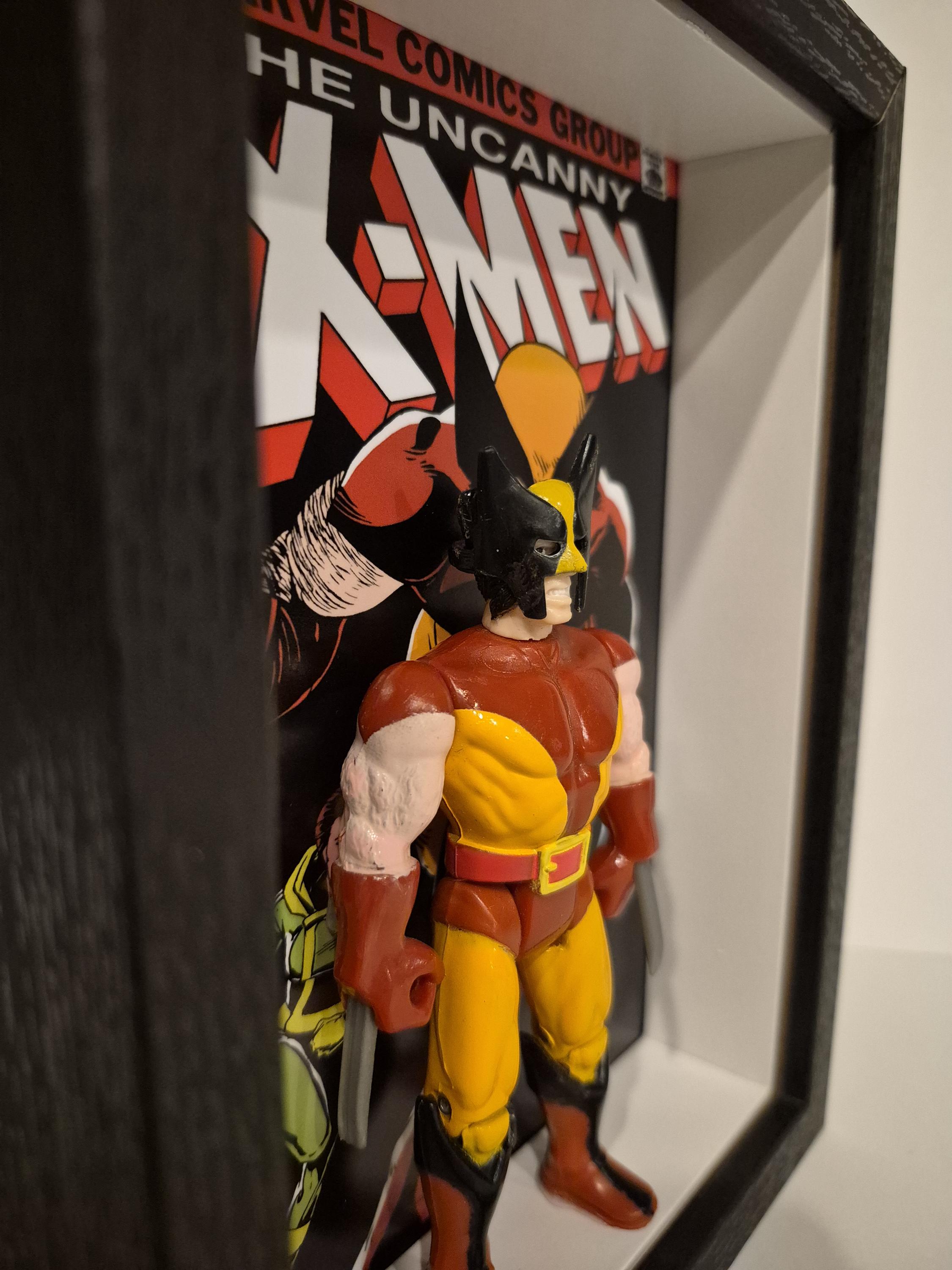 Wolverine X-men 1990's Toybiz 6x8 Shadowbox - Etsy