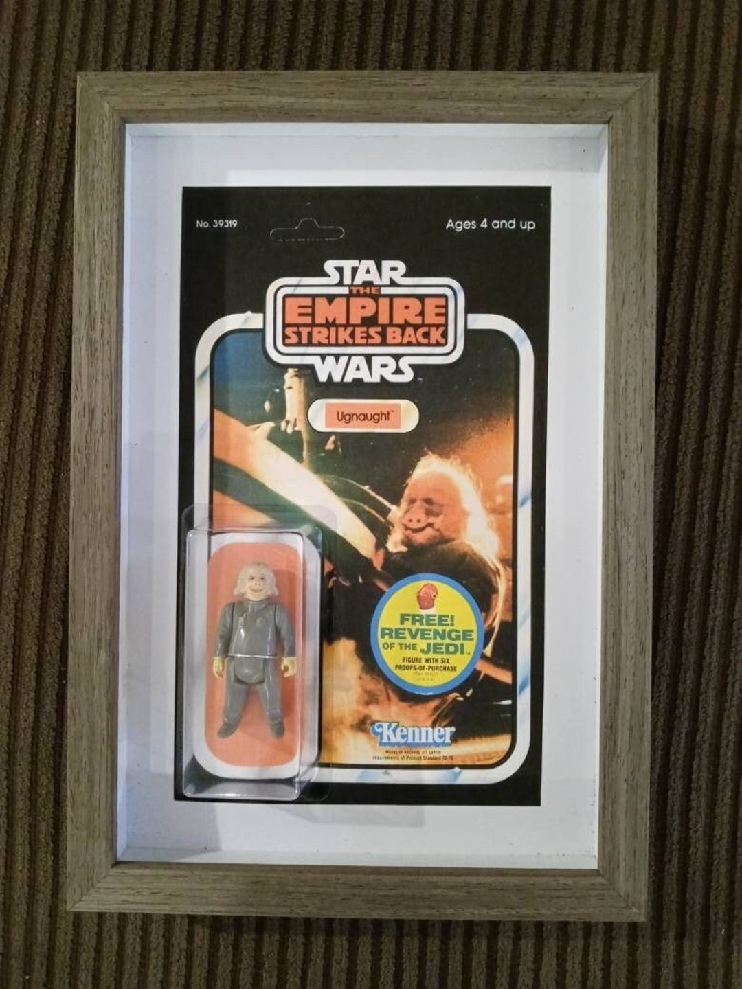 Star Wars Ugnaught Vintage Action Figure 9by13 Shadowbox Free Gift Etsy