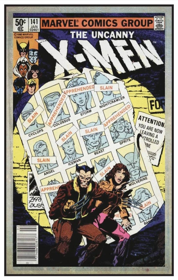 Marvel Comics Uncanny X-men #141 Cover Print 11 by 17 or 8.5 by 11