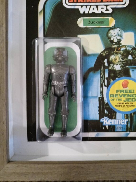 Star Wars Zuckuss Bounty Hunter Vintage Action Figure Shadowbox +