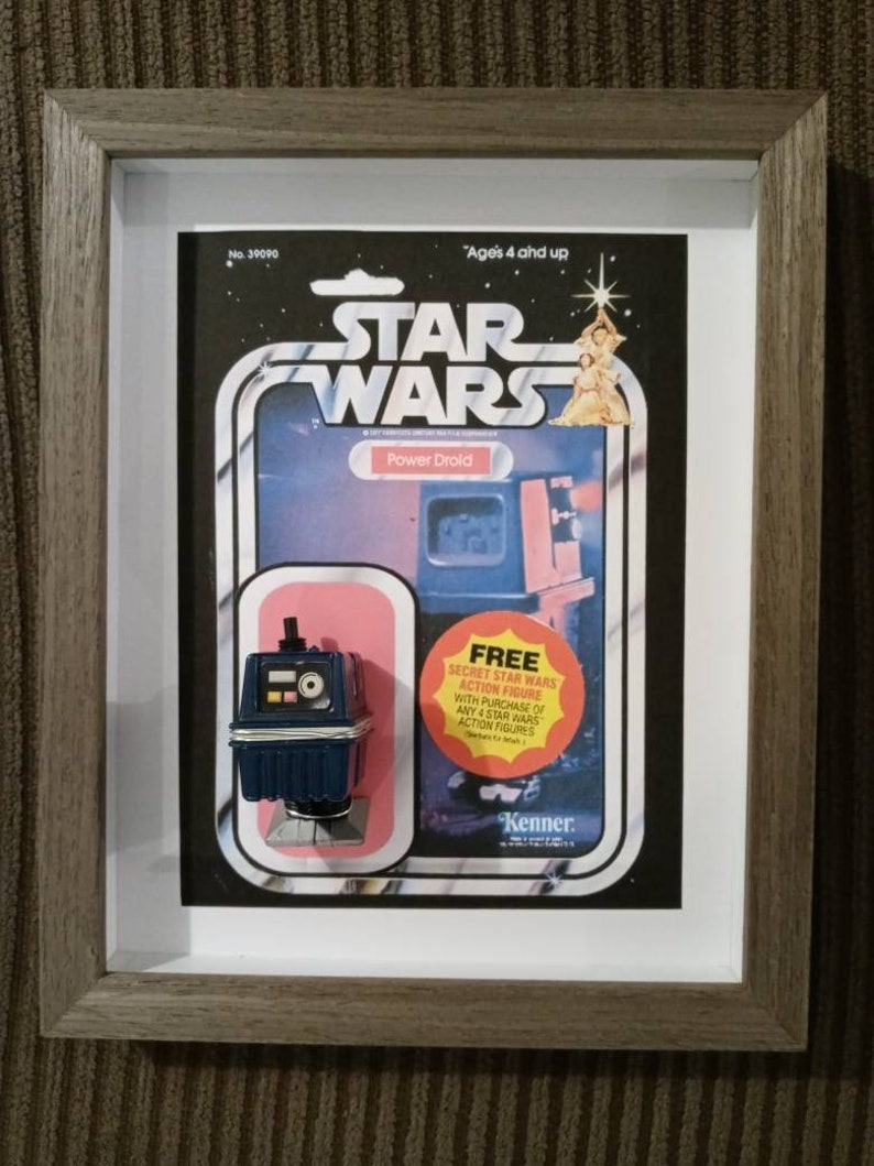 Star Wars Gonk Power Droid vintage action figure shadowbox Etsy