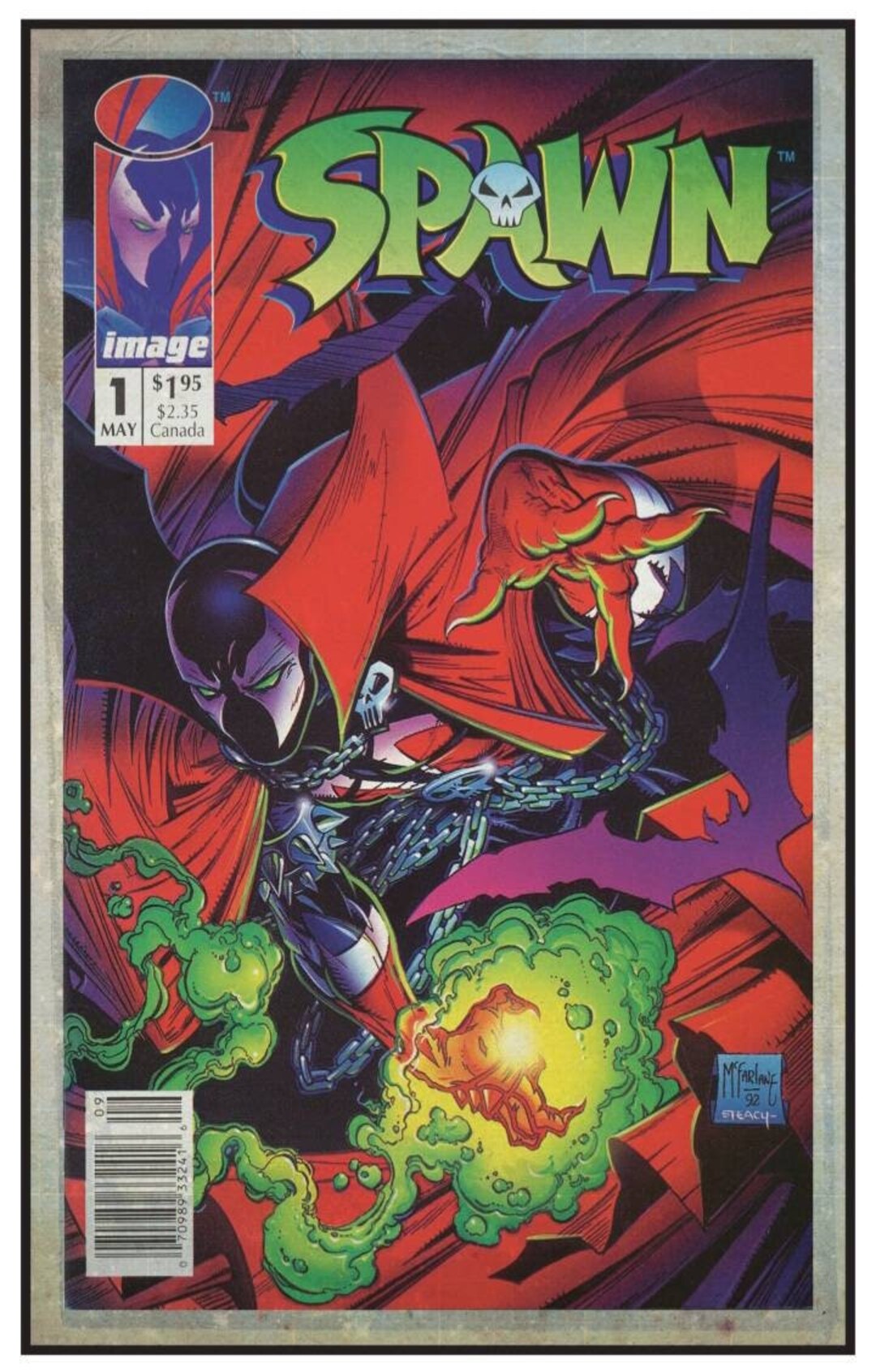 Image Comics Spawn #1 Cover Print 11 by 17, 8.5 by 11 or 15 by 24