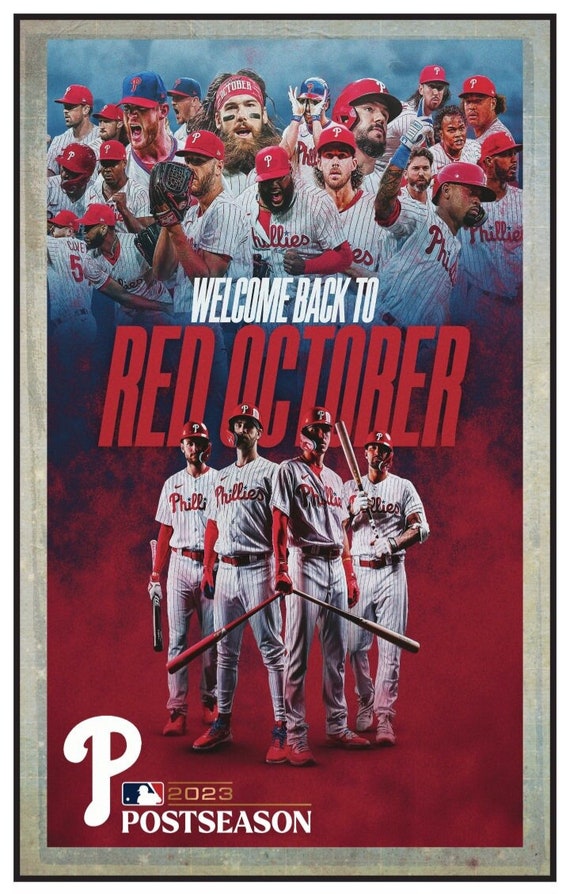 Philadelphia Phillies 2023 Red October 15 by 24 or 11 by 17