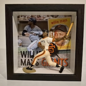 Willie Mays Starting Lineup San Francisco Giants 6x6 shadowbox