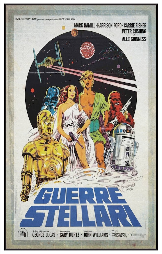 スター・ウォーズ イタリア映画ポスタープリント 11 x 17インチまたは