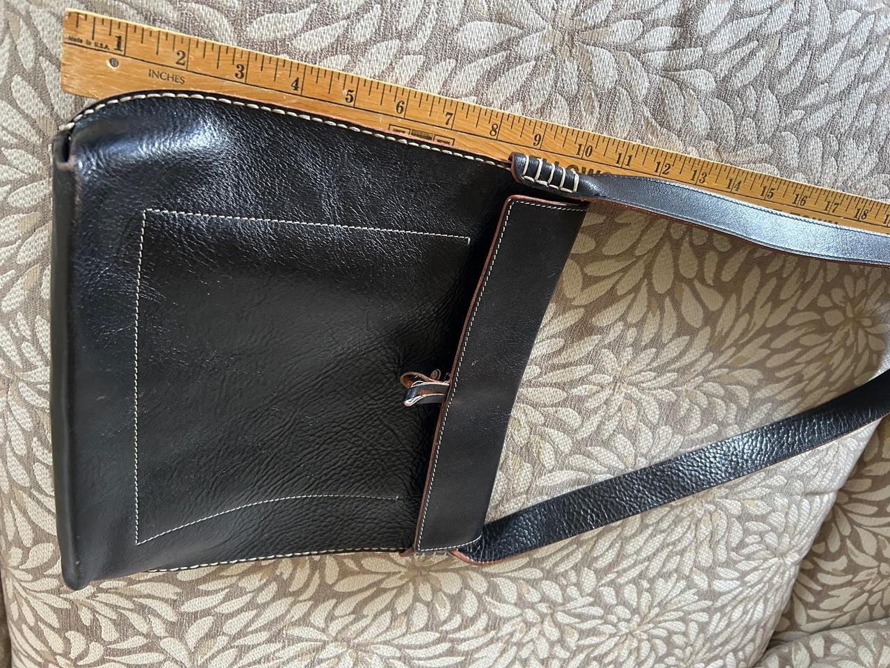 Ellington Rucksack Company Unisex Leather Sling Black Bucket Backpack Bag Rucksack - C.ELLINGTON main image 2