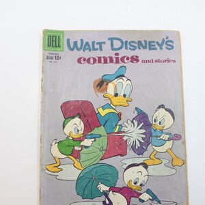 Vintage Walt Disney’s Comics and Stories Comic Book, Dell Comic Book, Vol. 20 No. 5 February 1960, Walt Disney’s Donald Duck Comic book 1960