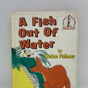 Vintage Ein Fisch aus dem Wasser Erstausgabe 1961, Ein Fisch aus dem Wasser von Helen Palmer, Ein Fisch aus dem Wasser Anfängerbücher, P.D. Eastman 1961