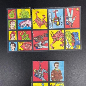 Vintage Ghostbusters Stamps, 1980’s Ghostbuster Set of 18 Stamps, 18 Collectible Ghostbuster Stamps, Rare Ghostbusters Lick Stickers Set 18