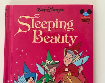 Walt Disney’s Sleeping Beauty 1974, Walt Disney's Wonderful World of Reading, Sleeping Beauty, Disney Princess, Disney Book, kids book, 1974