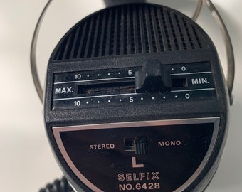Vintage Selfix Stereo Mono Headphones, Selfix No. 6428 Headphones, Adjustable Volume, Adjustable Head Fit, Vintage earphones, Selfix Phones