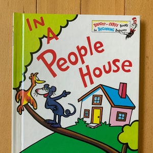 Im Volkshaus von Theo LeSieg 1972, Dr. Seuss Helle und frühe Bücher für Anfänger, Dr. Seuss, Dr Seuss Buch, Kinderbuch, 1972