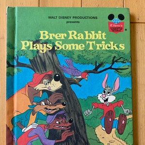 Brer Rabbit Plays Some Tricks, Walt Disney’s Wonderful World of Reading, 1982 First American Edition, Vintage Disney Book, kids book, bunny