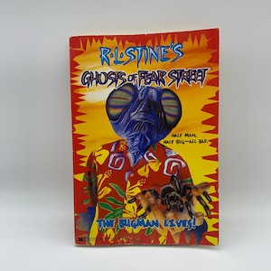 R.L. Stines Ghosts of Fear Street The Bugman Lives! 1996, Parachute Press RL Stine Book, R.L. Stine libro 10 The Bugman Lives, RL Stine Book