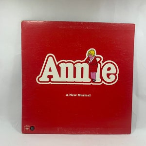 vintage Annie A New Musical Vinyl Record, 1977 CBS Annie A New Musical LP, Mike Nichols Presents Annie, vintage Broadway Annie Recording 77